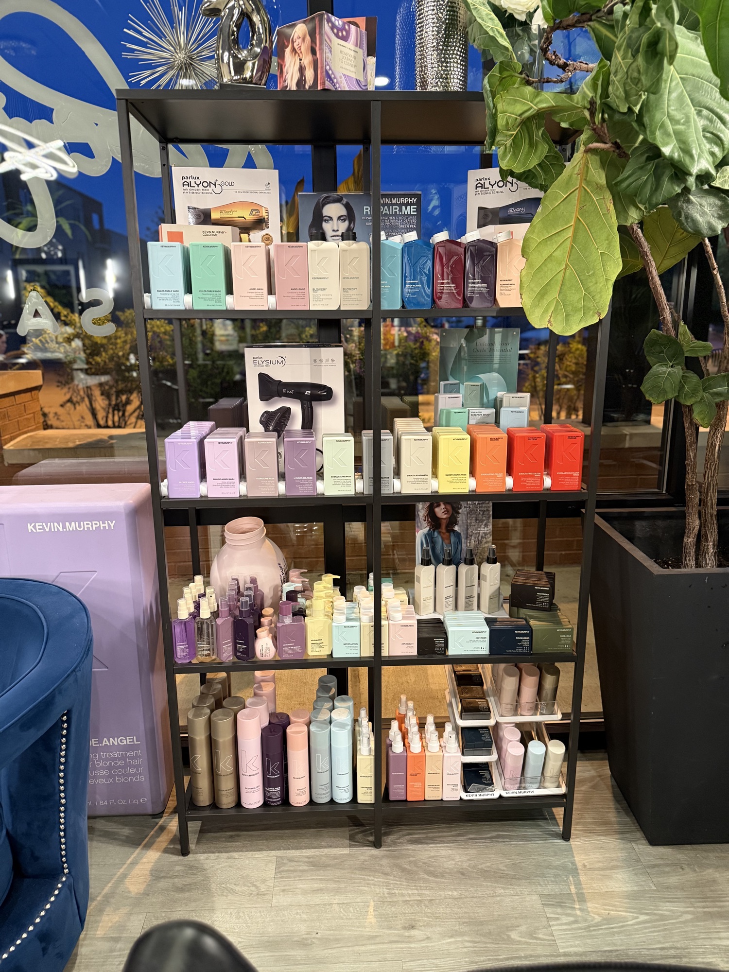Kevin Murphy product display wall